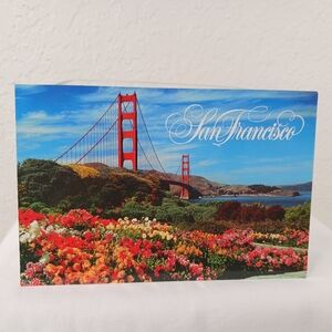 California San Francisco Golden Gate Bridge Photograph Print Postcard